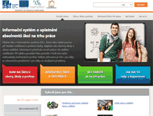Tablet Screenshot of infoabsolvent.cz